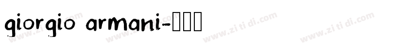 giorgio armani字体转换